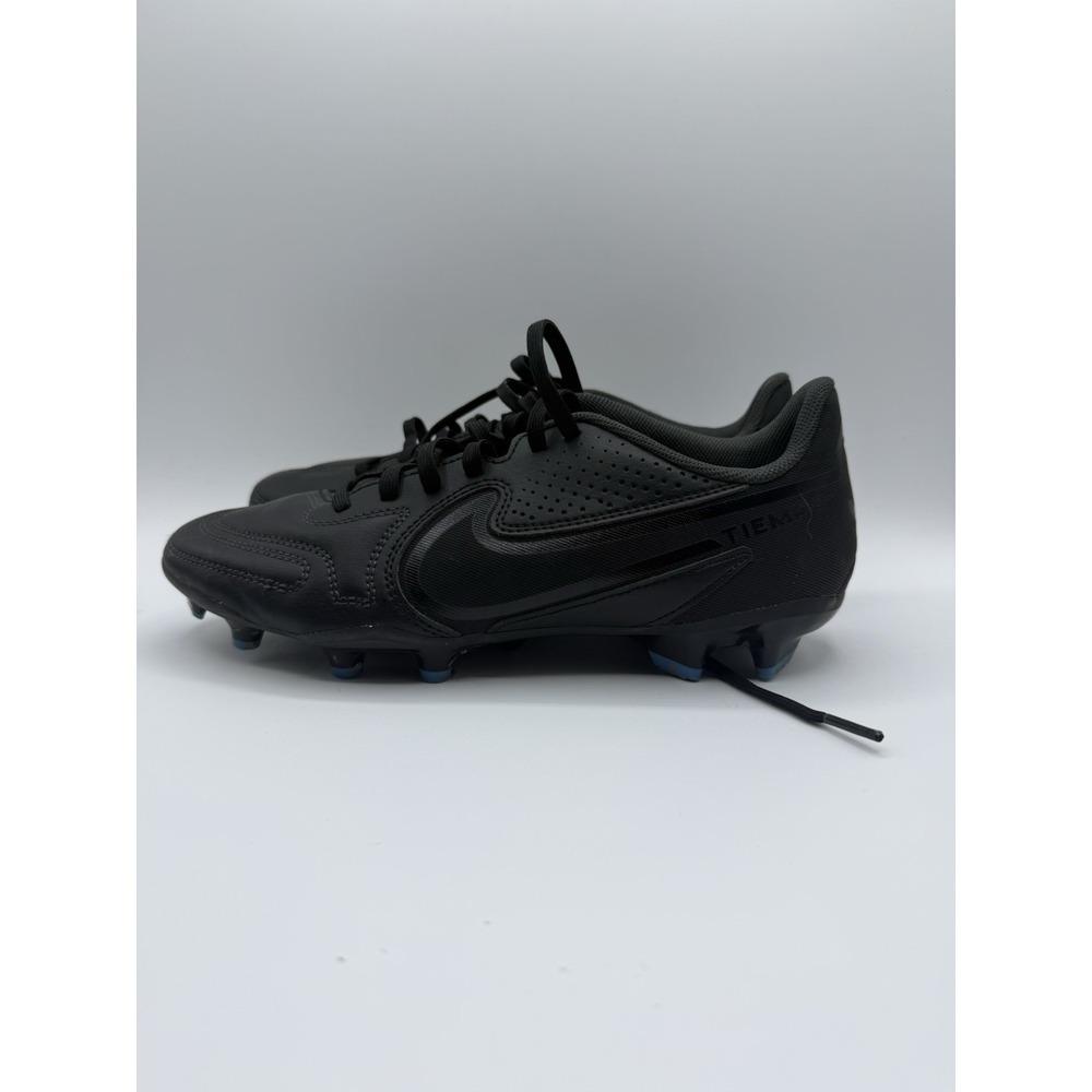 Nike Tiempo Legend 9 Club FG/MG Soccer Cleats Black Blue Size 7 DA1176-001